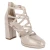 Riemchenpumps - LIGHT GOLD STRUCTURE