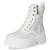 Schnürstiefeletten - white micro/ stones