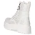 Schnürstiefeletten - white micro/ stones