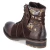 Schnürstiefeletten - mocca