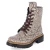 Schnürstiefel - beige kombi