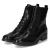 Schnürstiefeletten - schwarz