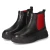 Chelsea Boots - schwarz/rot/schwarz Chelsea Boots - schwarz/rot/schwarz