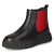 Chelsea Boots - schwarz/rot/schwarz