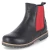 Chelsea Boots - schwarz/rot