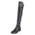 Overkneestiefel - black
