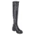 Overkneestiefel - black