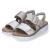 Sandalen - beige-gold/perle