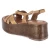 Plateausandalen - cognac