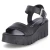 Plateau-Sandalen - BLACK LEATHER