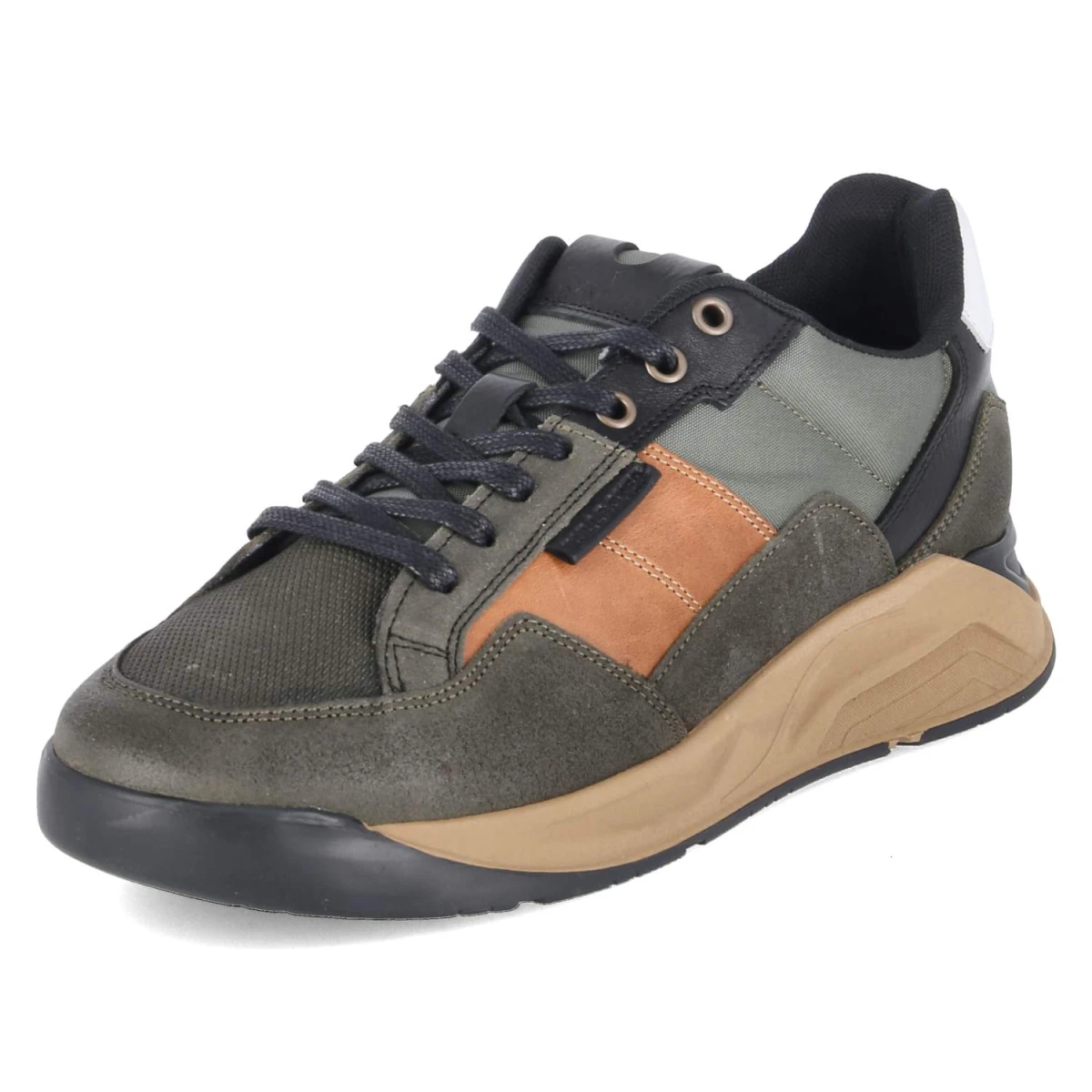 Low Sneaker - Khaki-Black