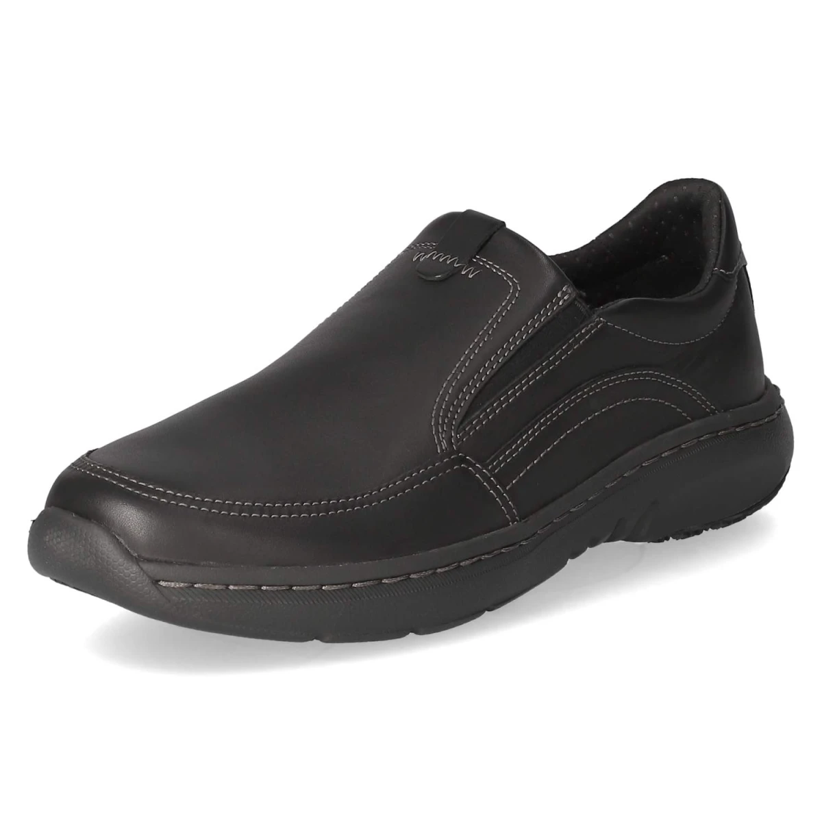 Slipper PRO STEP - BLACK LEATHER