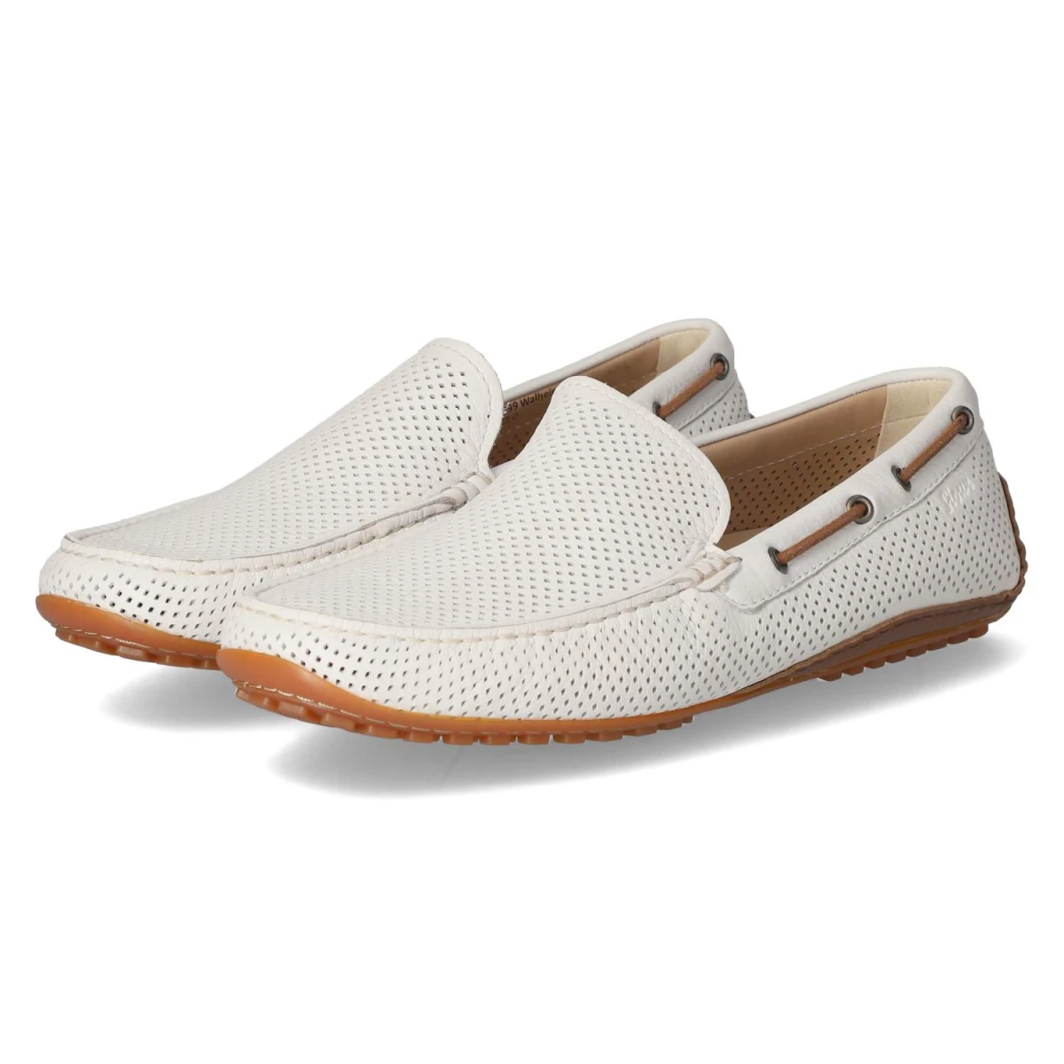 Mokassins CARULIO - weiss/cognac