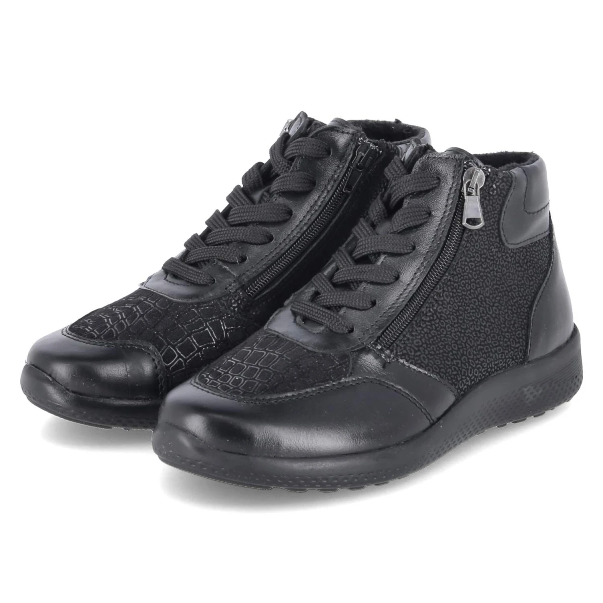 Schnürboots KIRA 24 - black metall