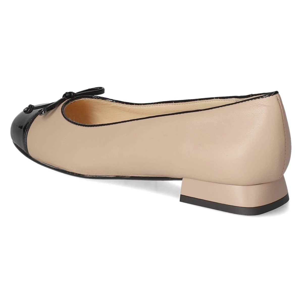 Ballerinas - Taupe/Schwarz