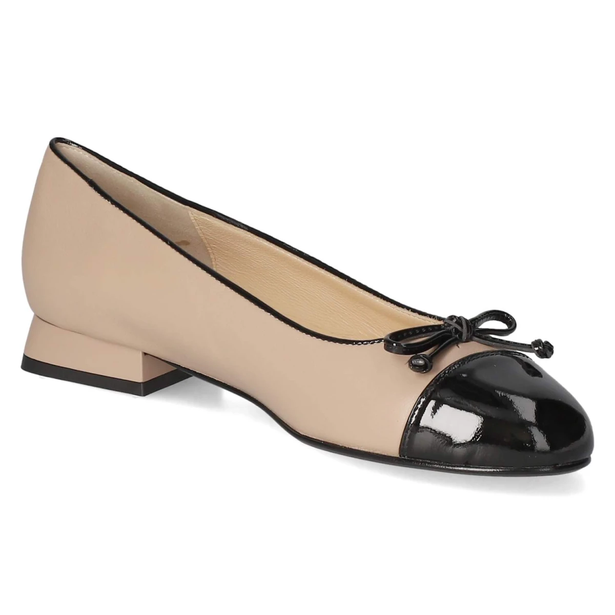 Ballerinas - Taupe/Schwarz