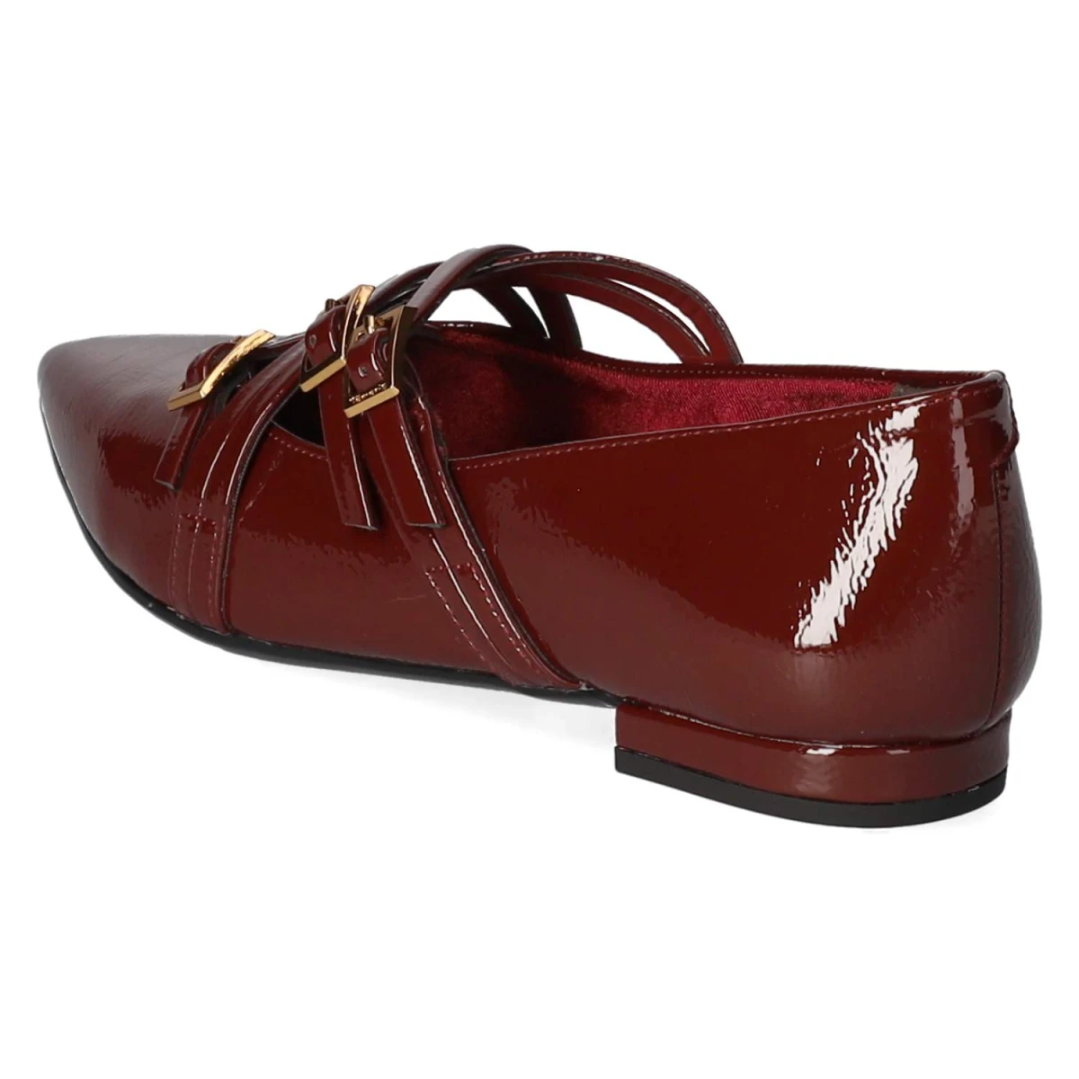 Spangenballerinas - MERLOT PATENT