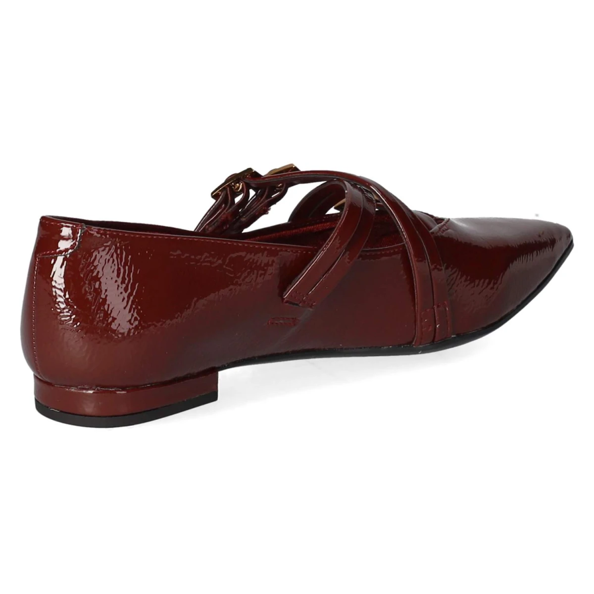 Spangenballerinas - MERLOT PATENT