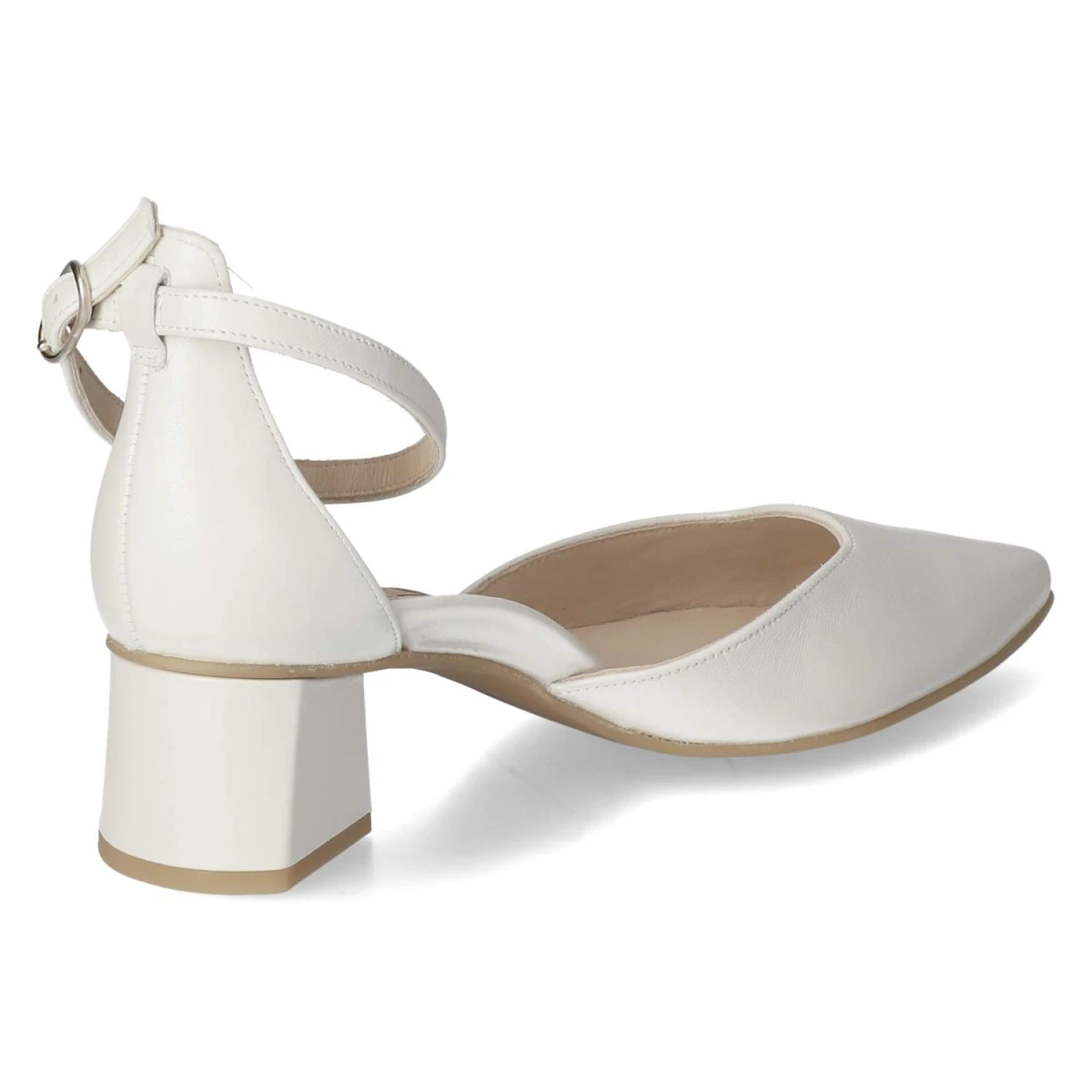 Riemchenpumps - pearl ivory