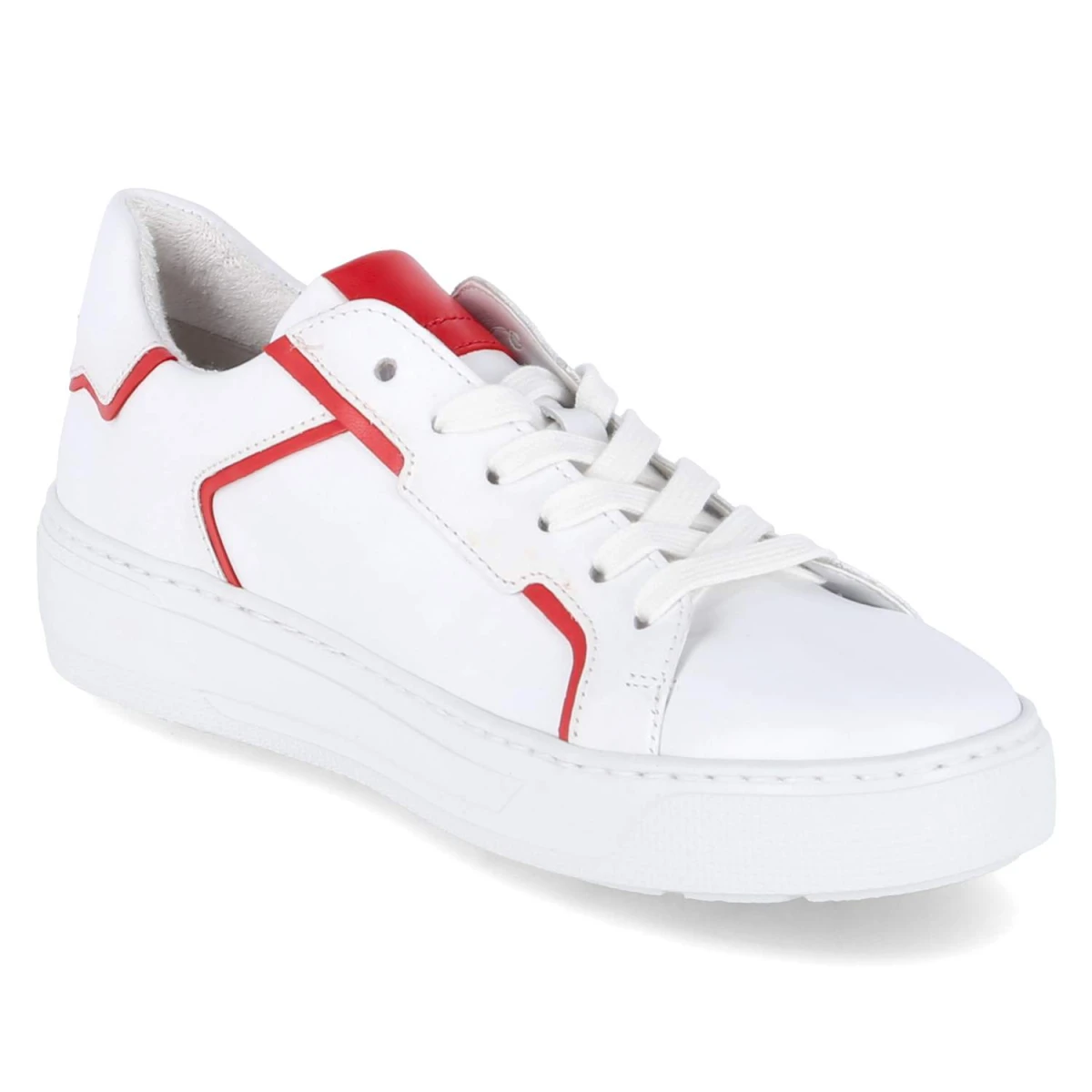 Low Sneaker - weiss/flame