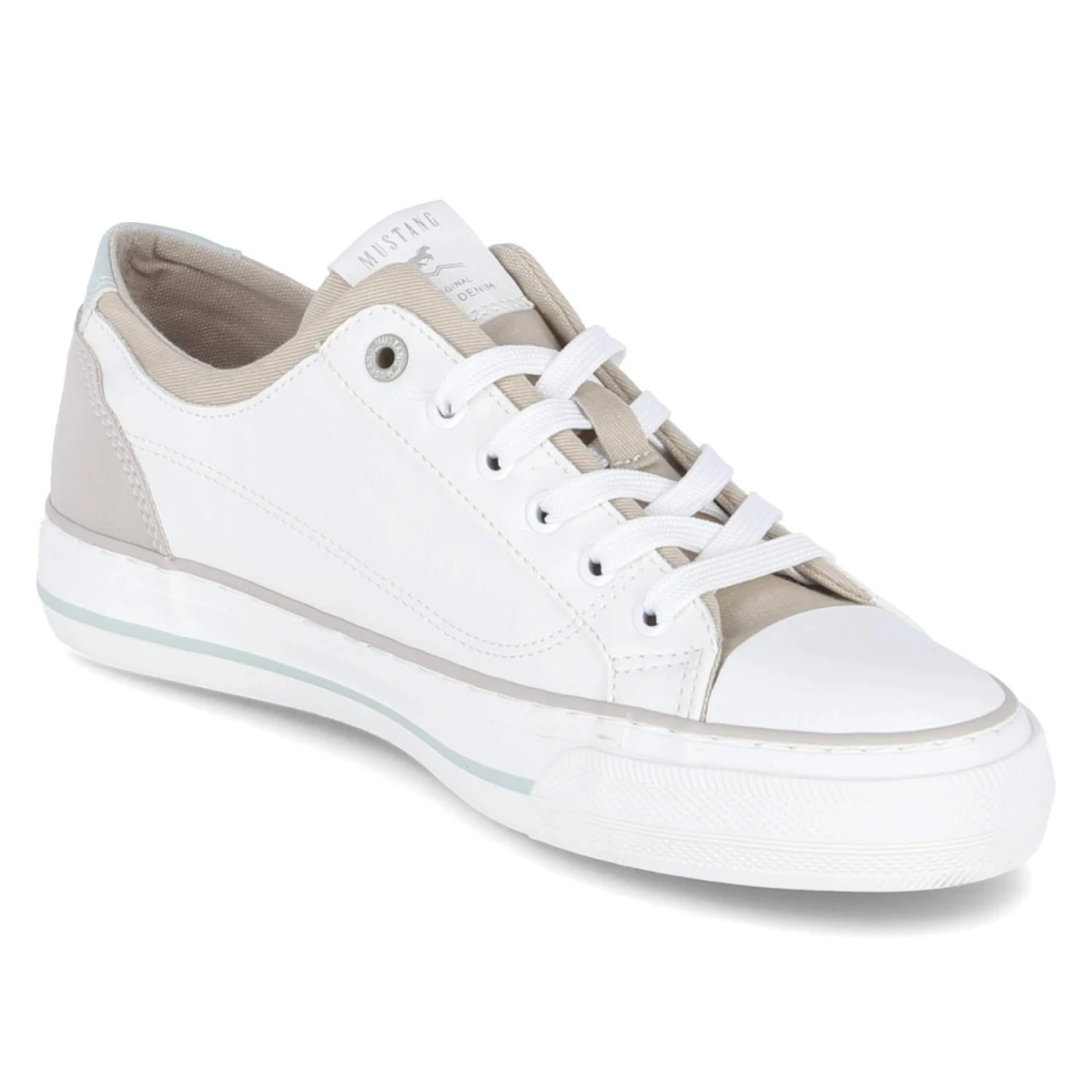Low Sneaker - Weiss/Beige