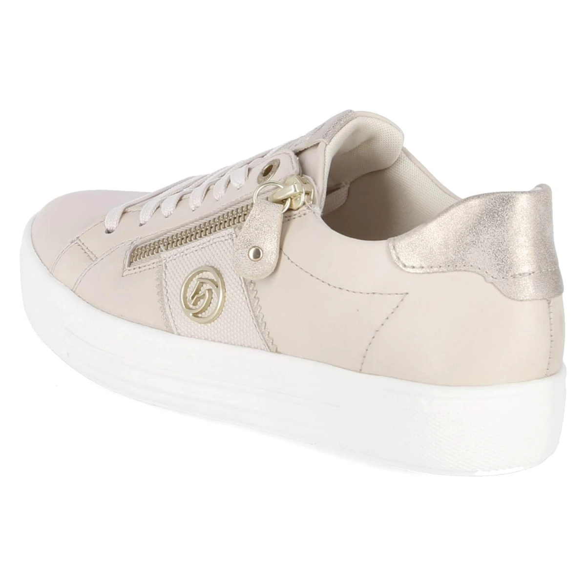 Halbschuhe - beige kombi