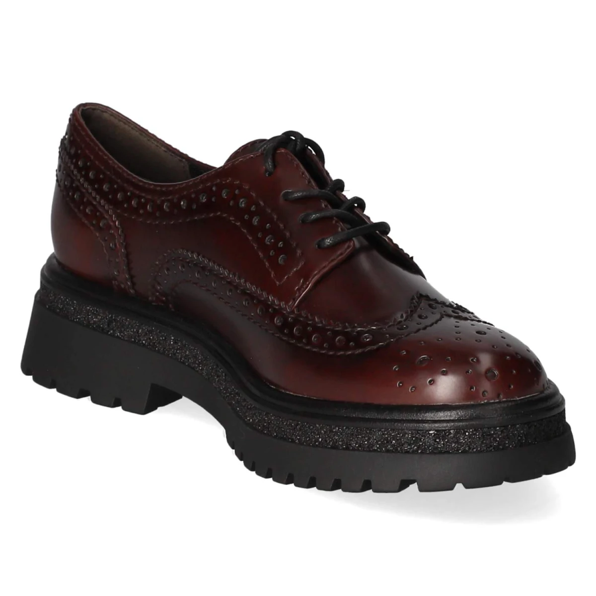 Schnürschuhe - merlot