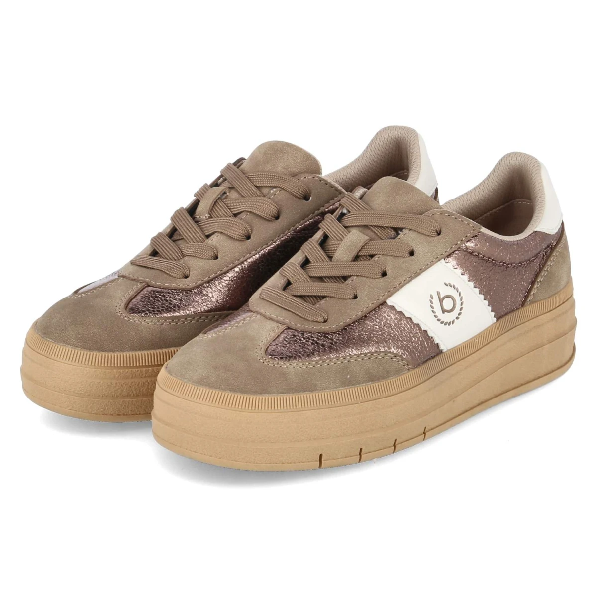 Low Sneaker YAS - mid-brown / metallics