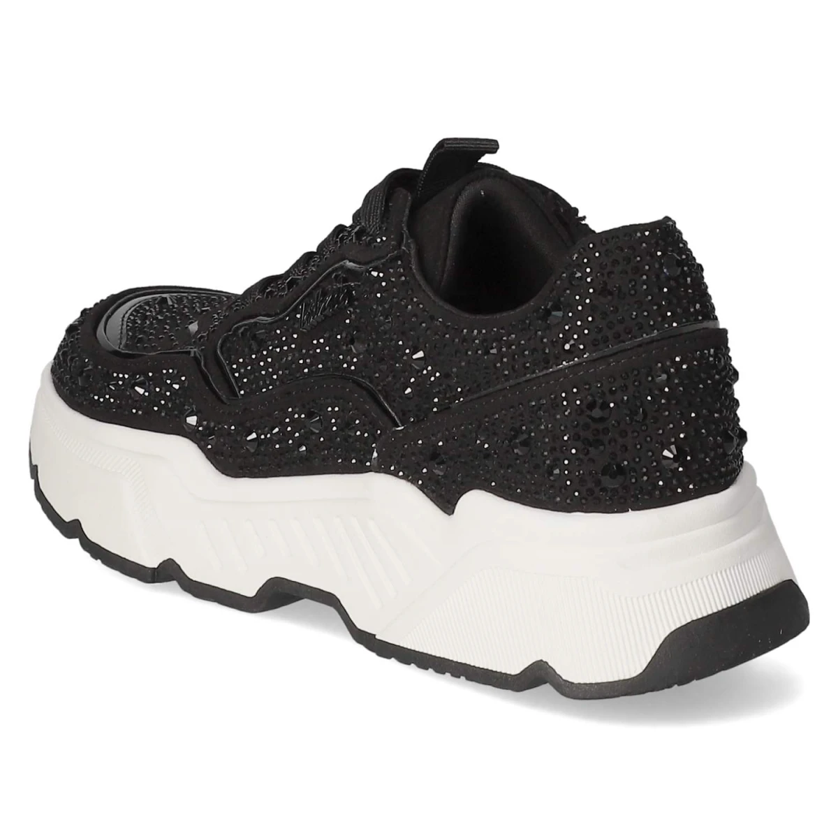 Low Sneaker - Black micro + stones