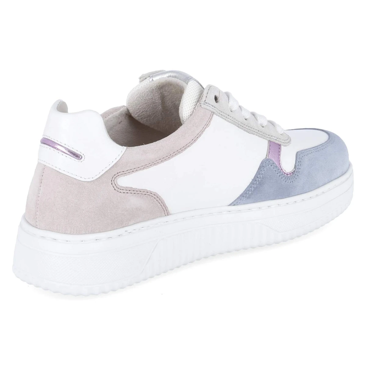 Low Sneaker - weiss/azur/flieder