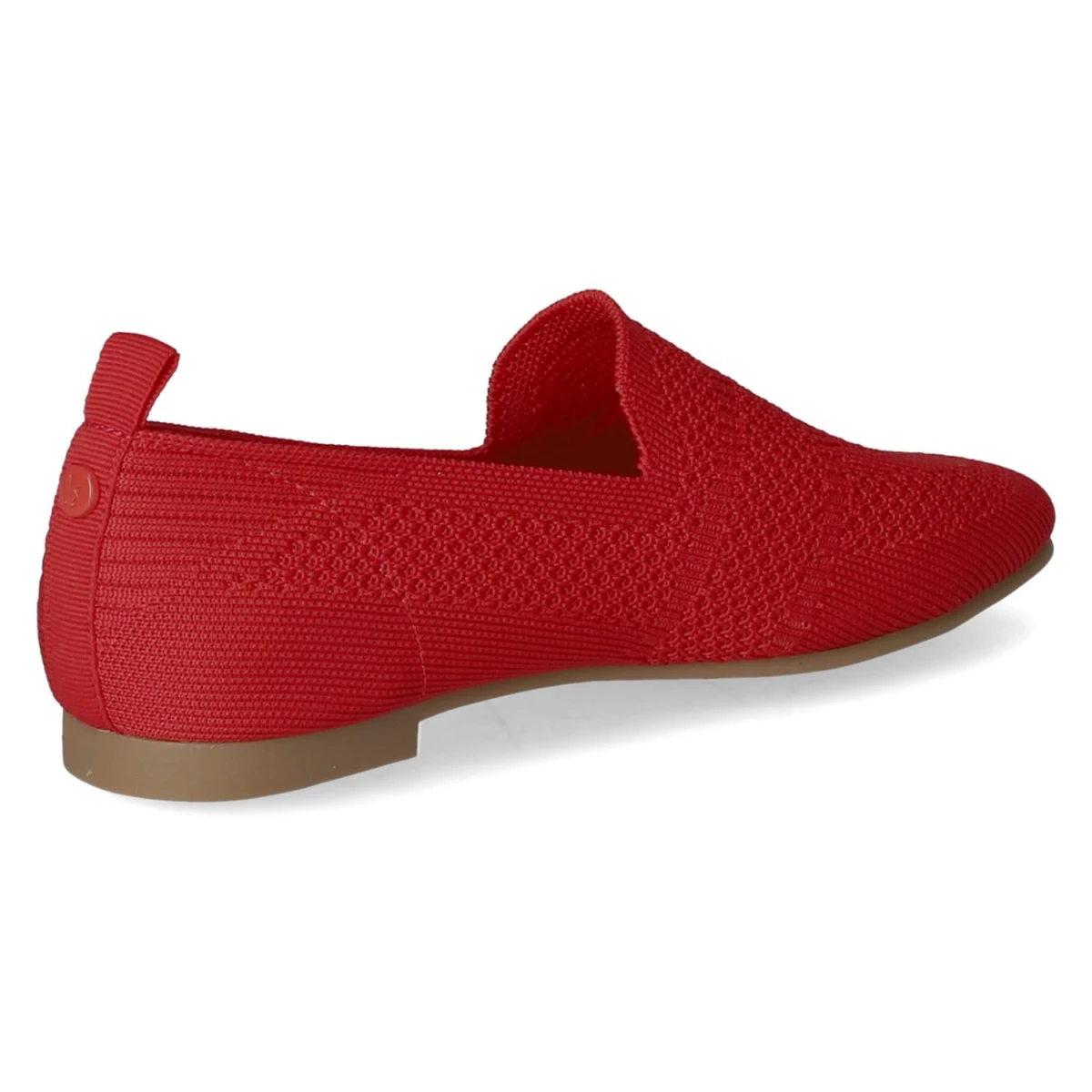 Slipper - red knitted