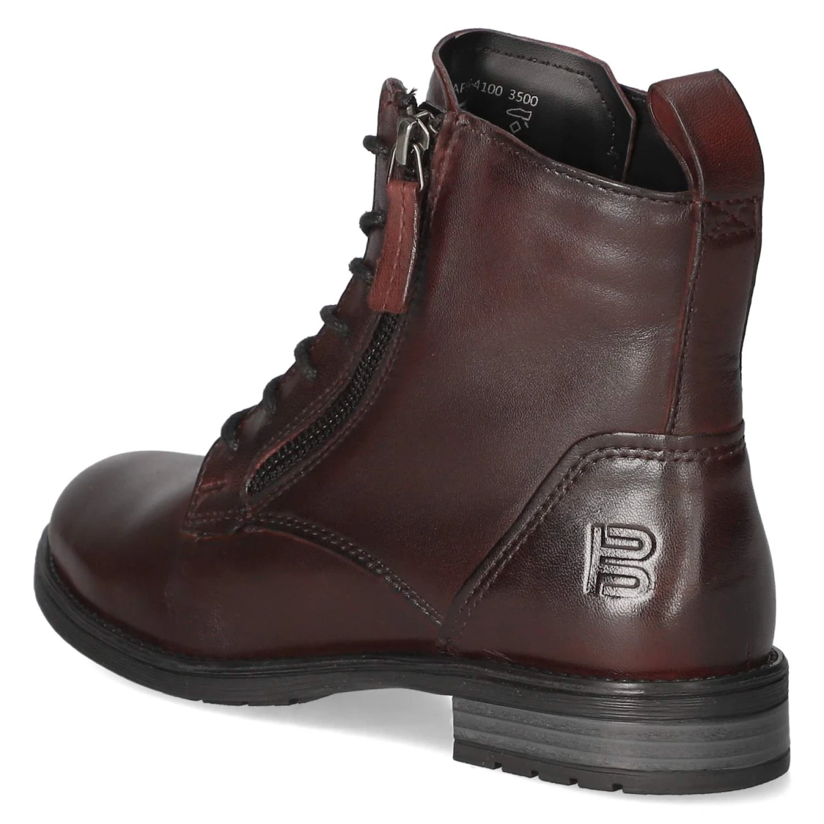 Schnürstiefeletten - bordo