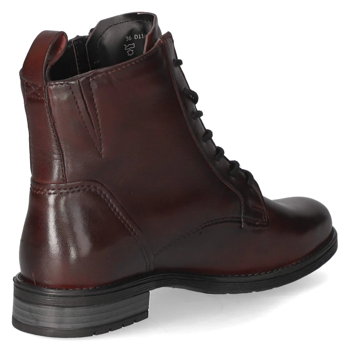 Schnürstiefeletten - bordo