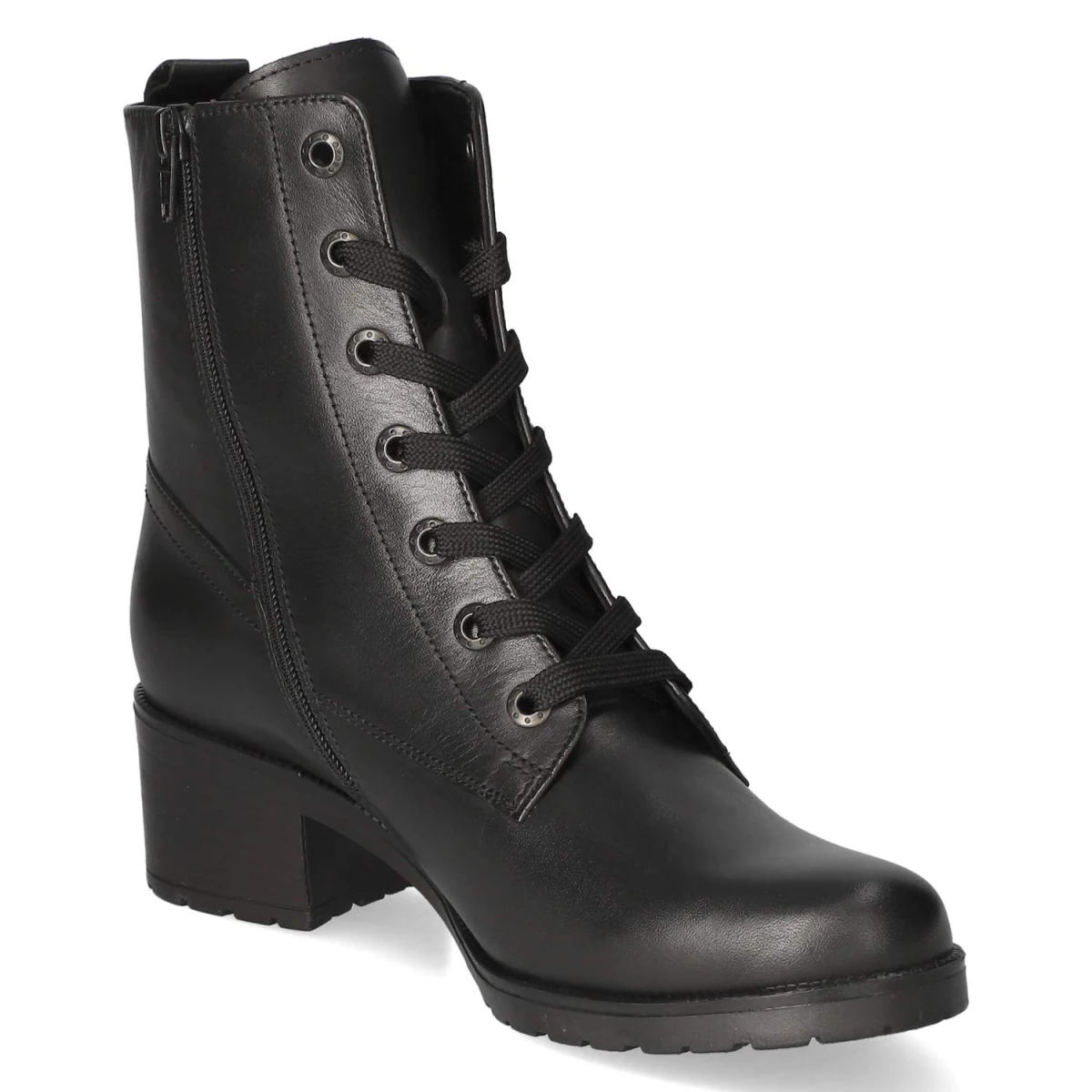 Schnürstiefeletten - schwarz (Micro)