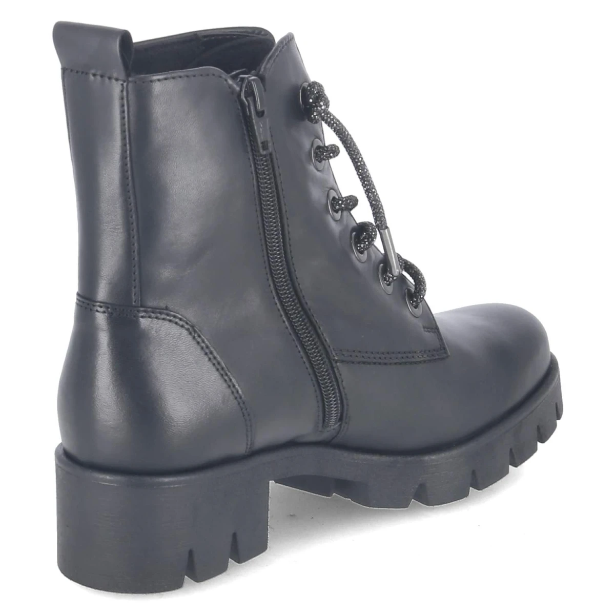 Schnürstiefeletten - schwarz(Se.Strass)