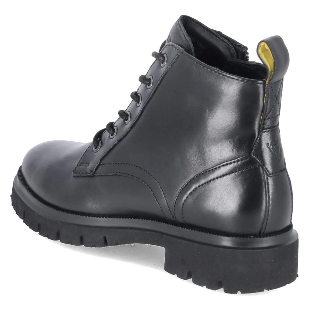 Schnürstiefeletten - schwarz