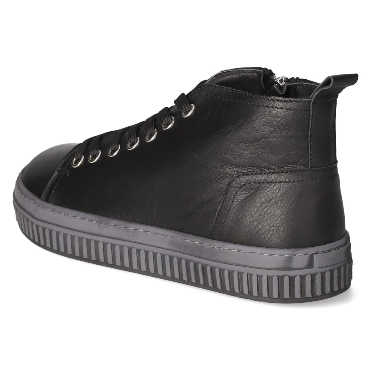 Schnürstiefeletten - schwarz/schiefer