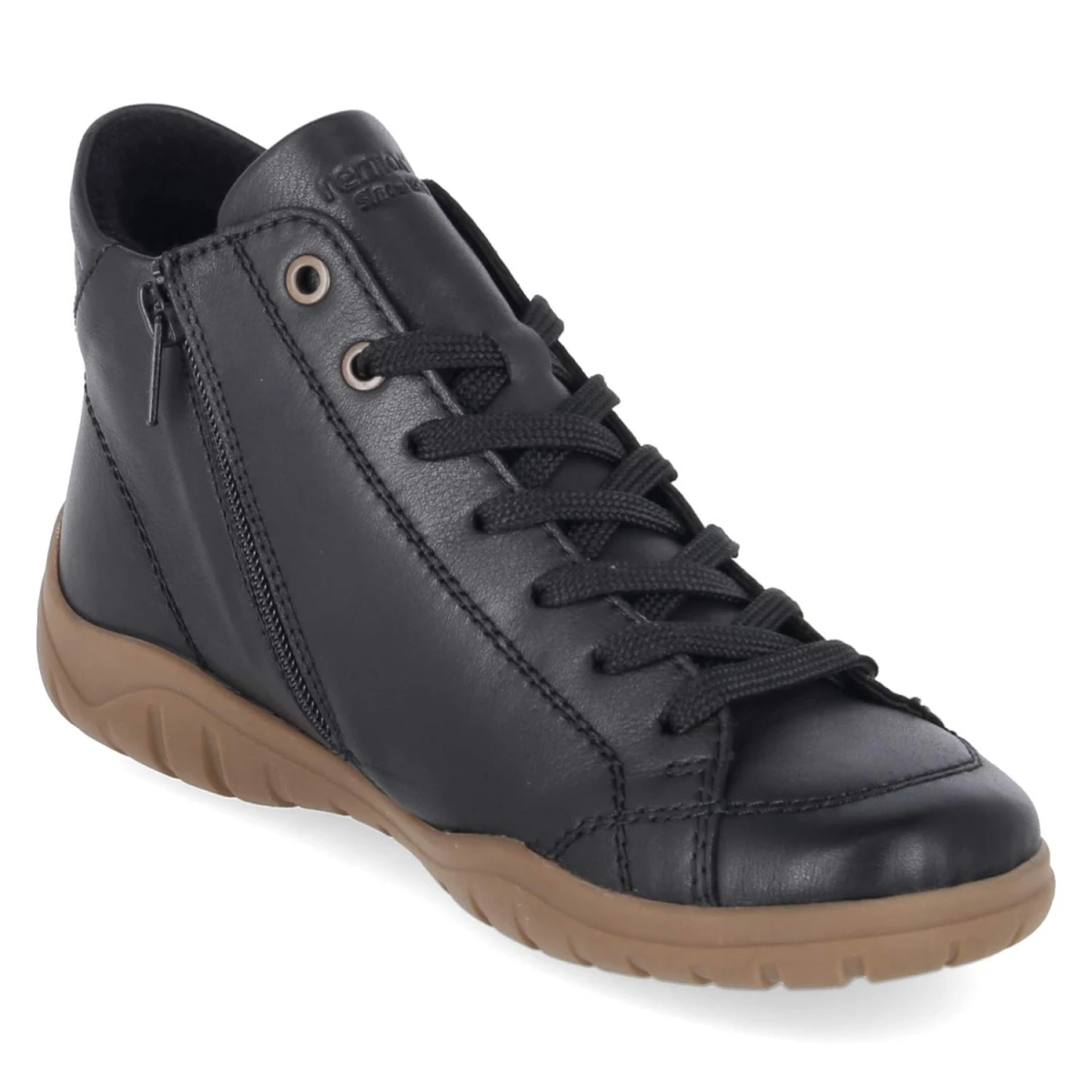 Schnürstiefeletten - schwarz