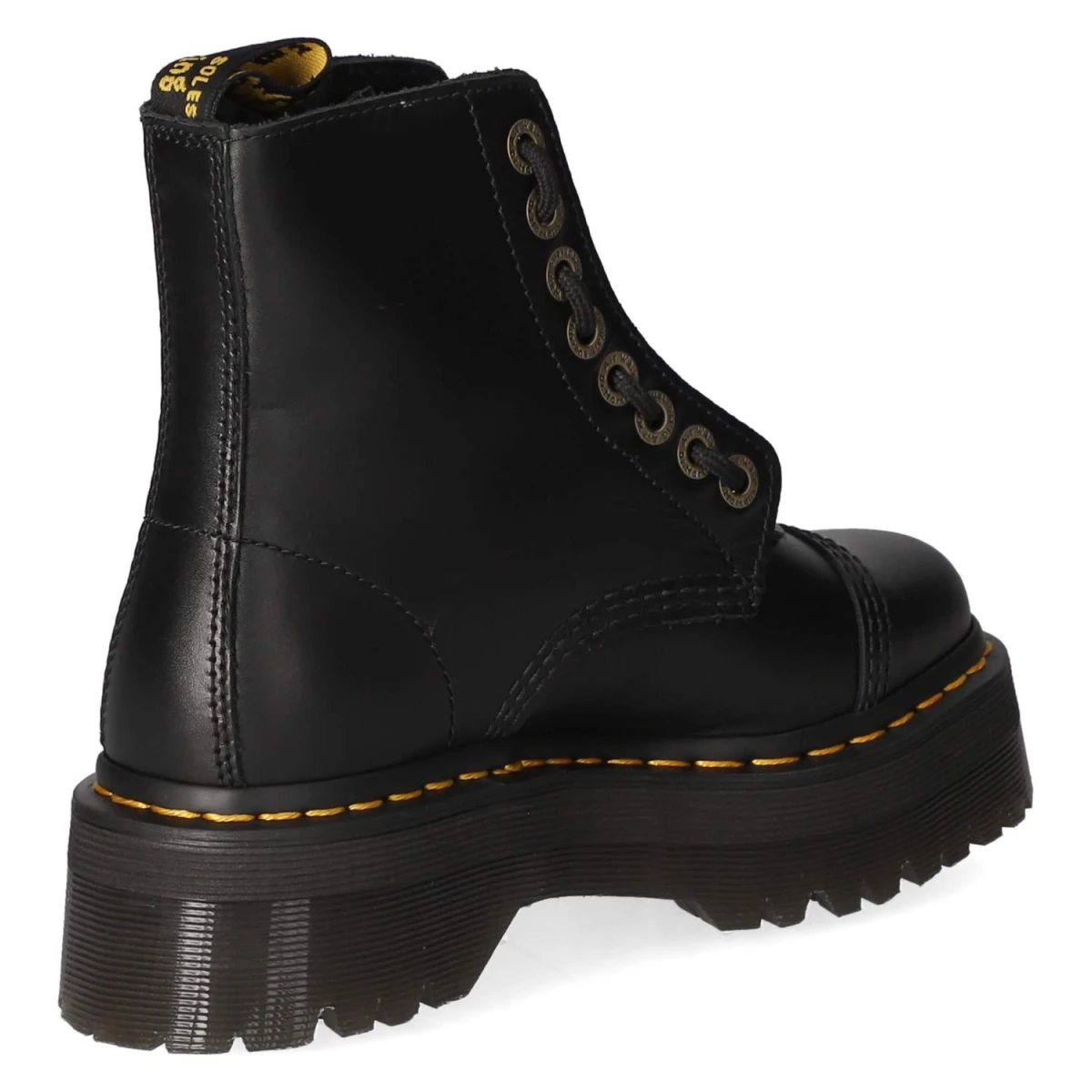 Schnürboots SINCL.FLORAL - BLACK