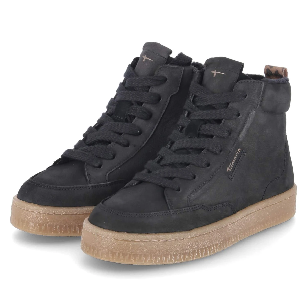 Schnürstiefeletten - black