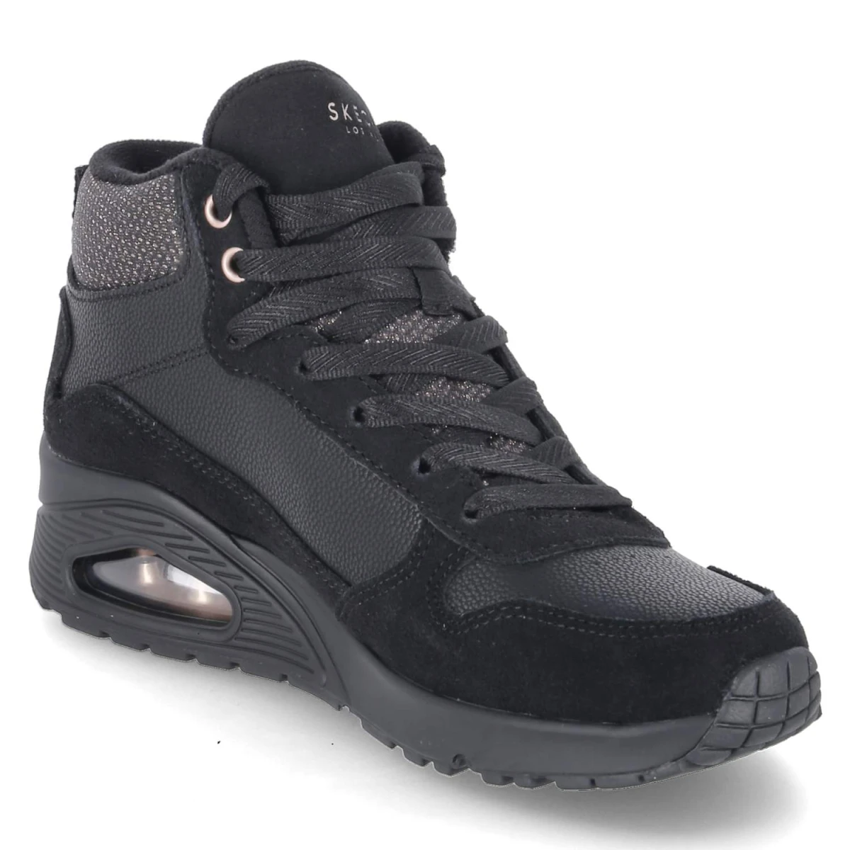 High Sneaker UNO-STARCE SHINE - black