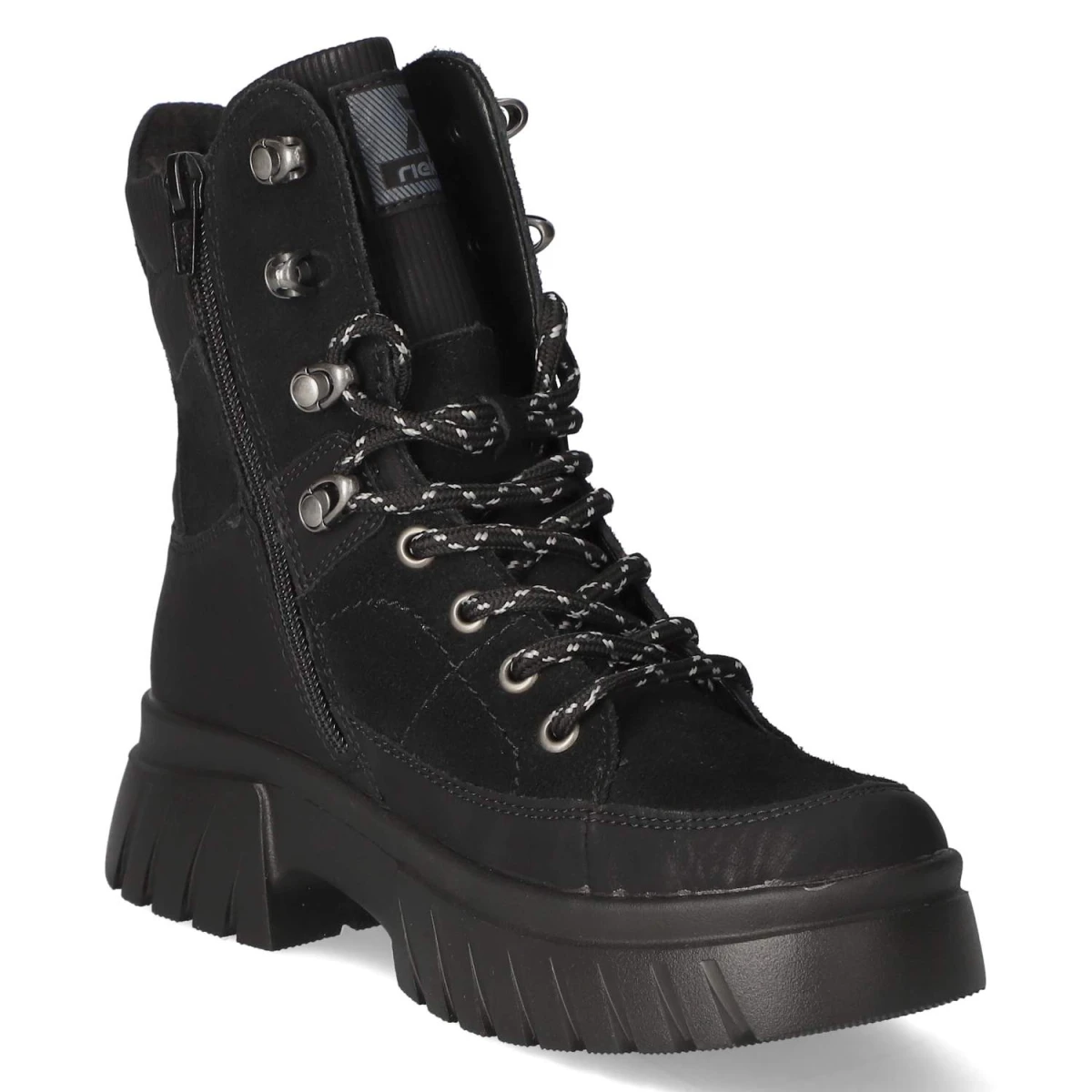 Schnürstiefeletten - black