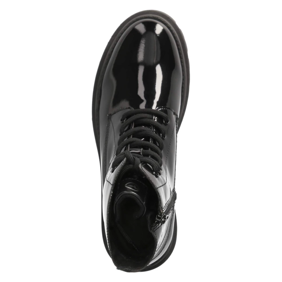 Schnürstiefeletten - BLACK PATENT