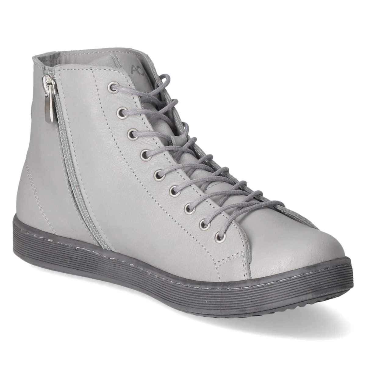 Schnürstiefeletten - hellgrau