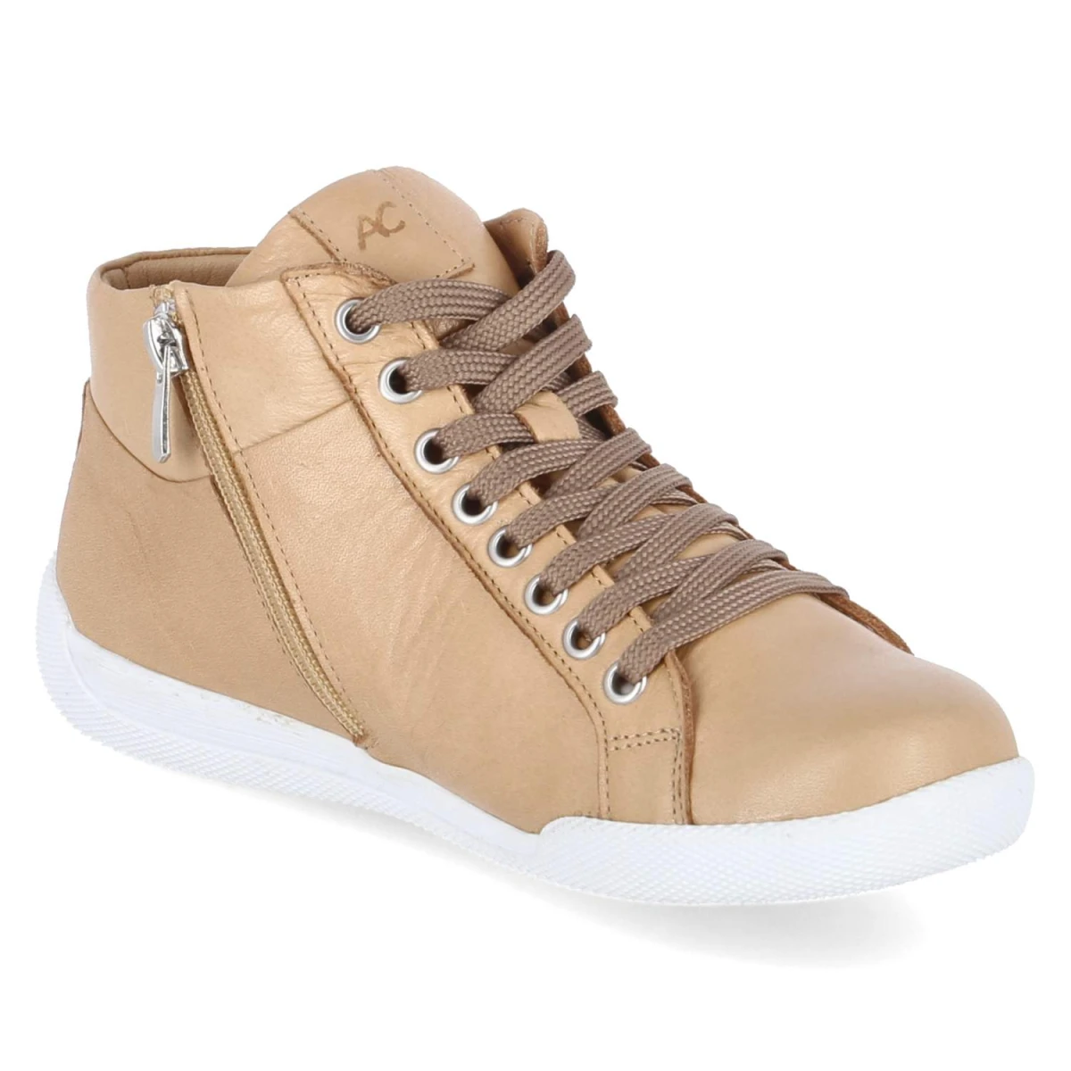 Schnürstiefeletten - Camel