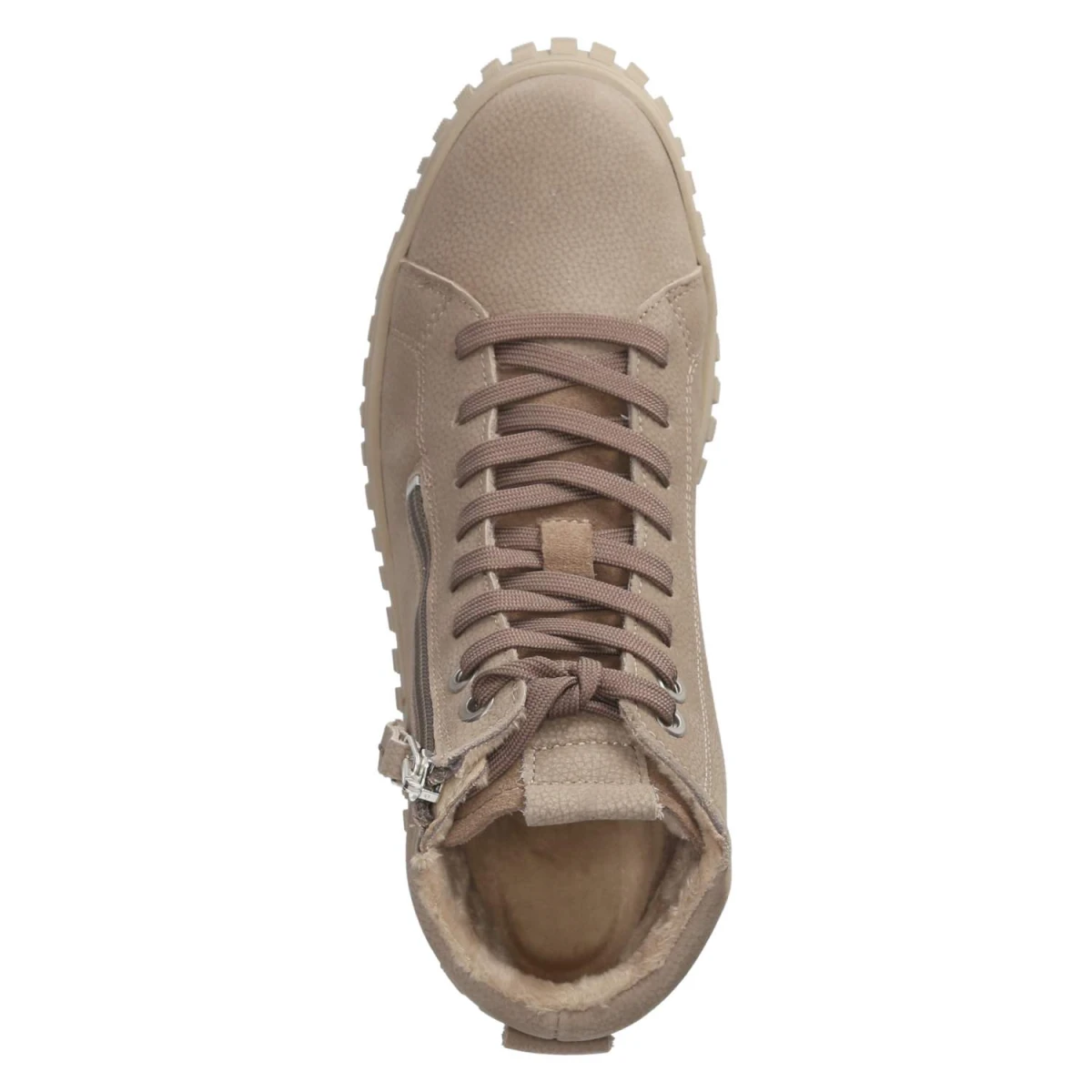 Schnürstiefeletten - taupe