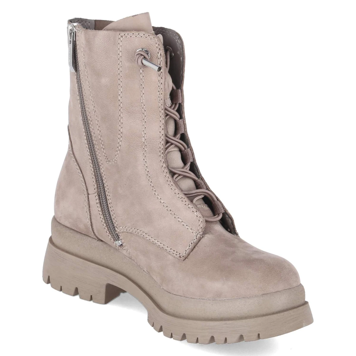 Schnürboots - Taupe