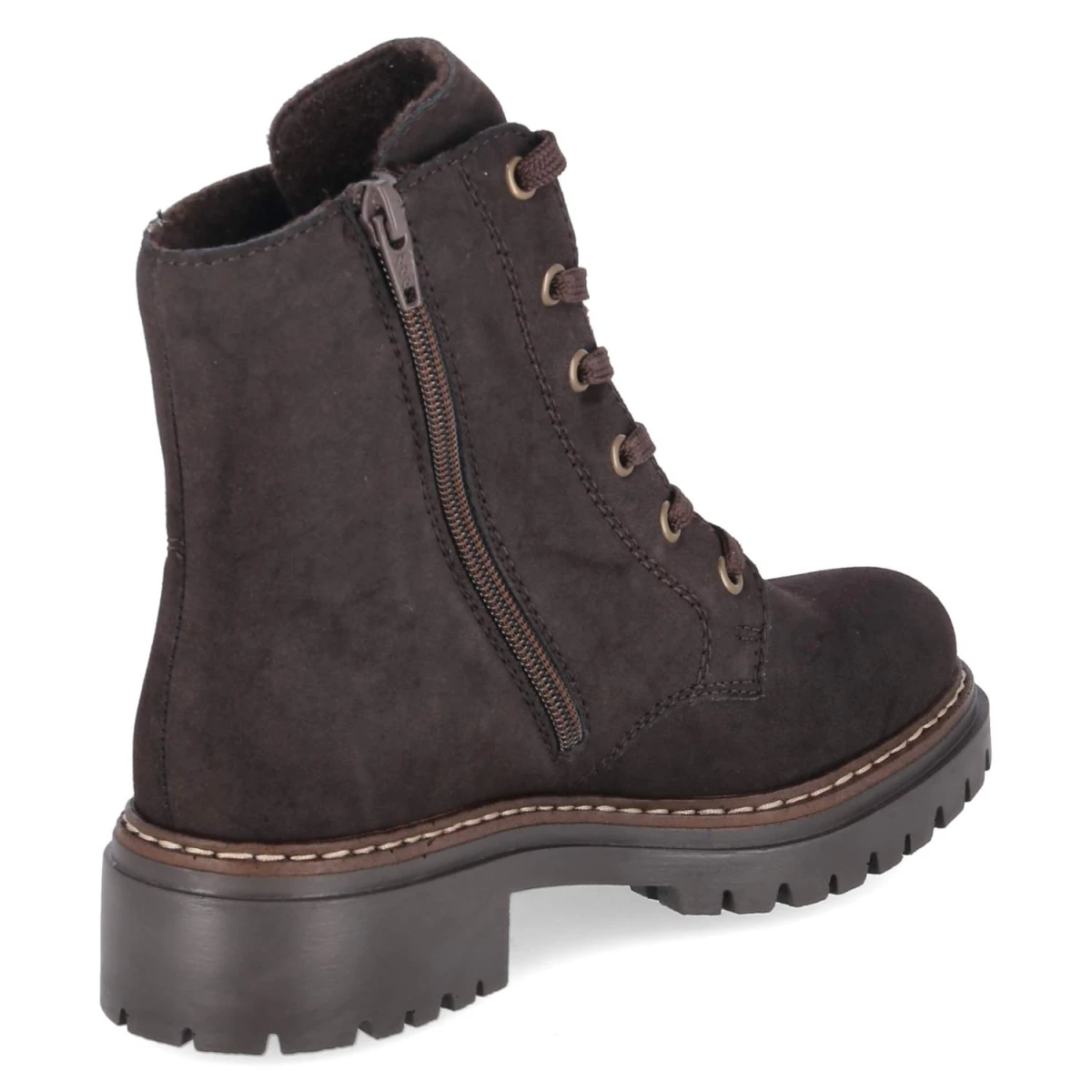 Schnürstiefeletten - braun