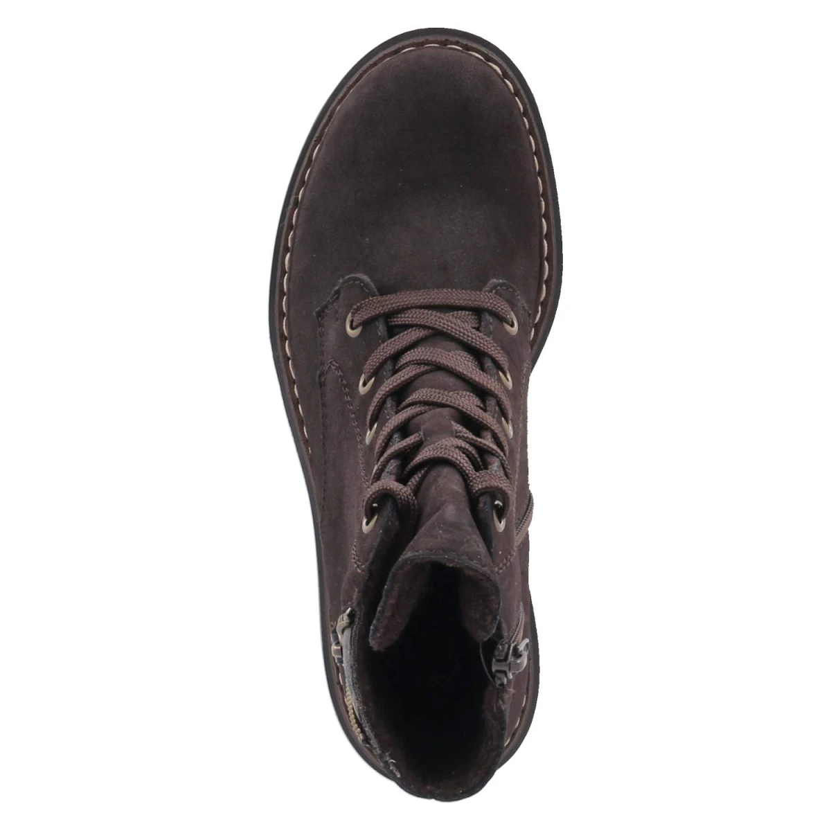 Schnürstiefeletten - braun