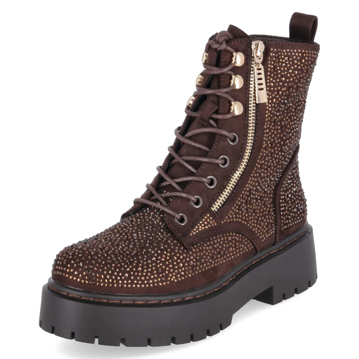 Schnürboots - dk. brown